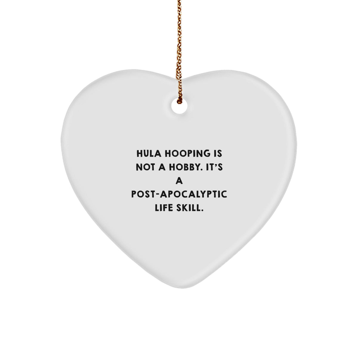 Playful Hula Hooping Novelty Christmas Ornament for Friends Gift - Image 1
