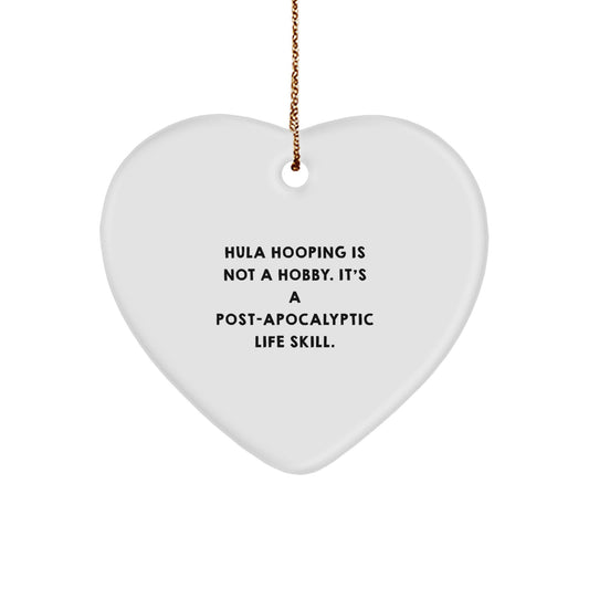 Playful Hula Hooping Novelty Christmas Ornament for Friends Gift - Image 1