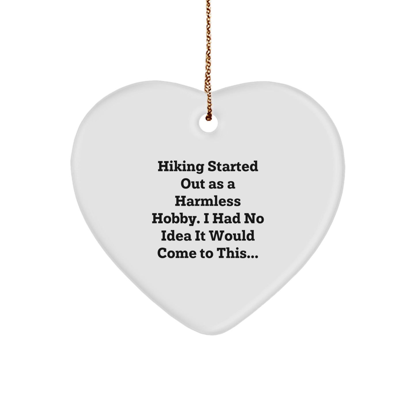 Hiking Keepsake Adventure Memories Christmas Ornament for Him Gift - Image 1