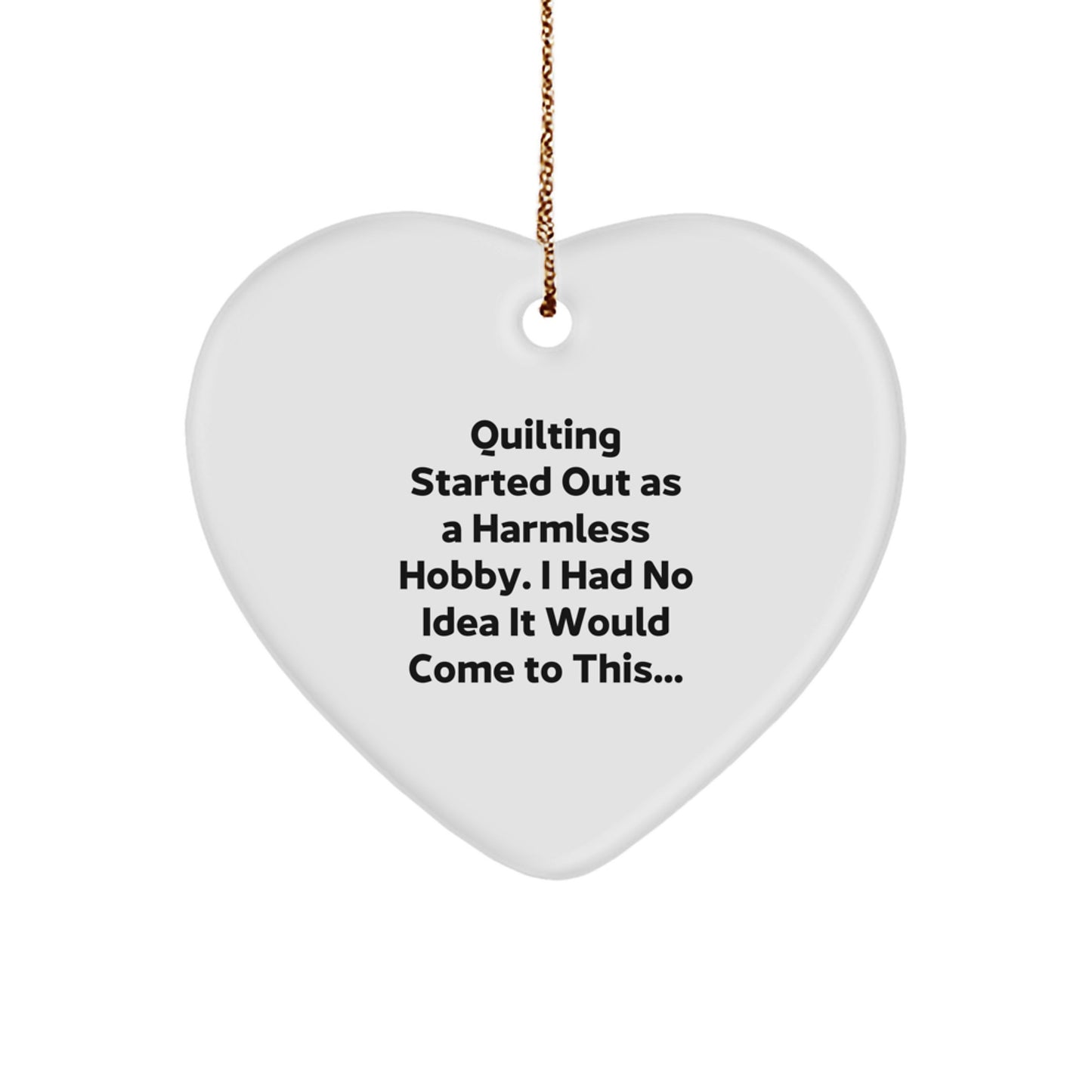 Quilting Keepsake Christmas Ornament for Him Gift - Image 1