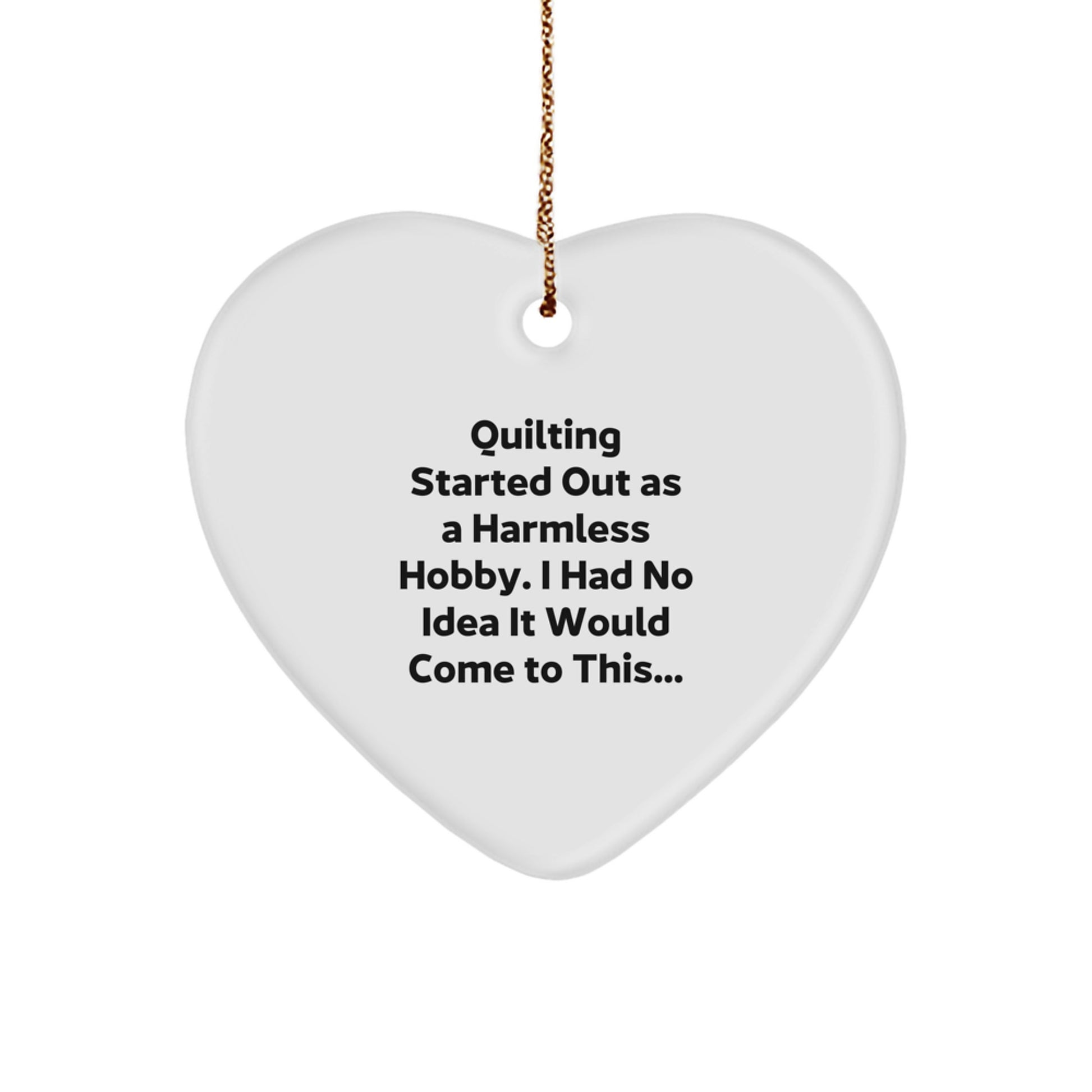 Quilting Keepsake Christmas Ornament for Him Gift - Image 1