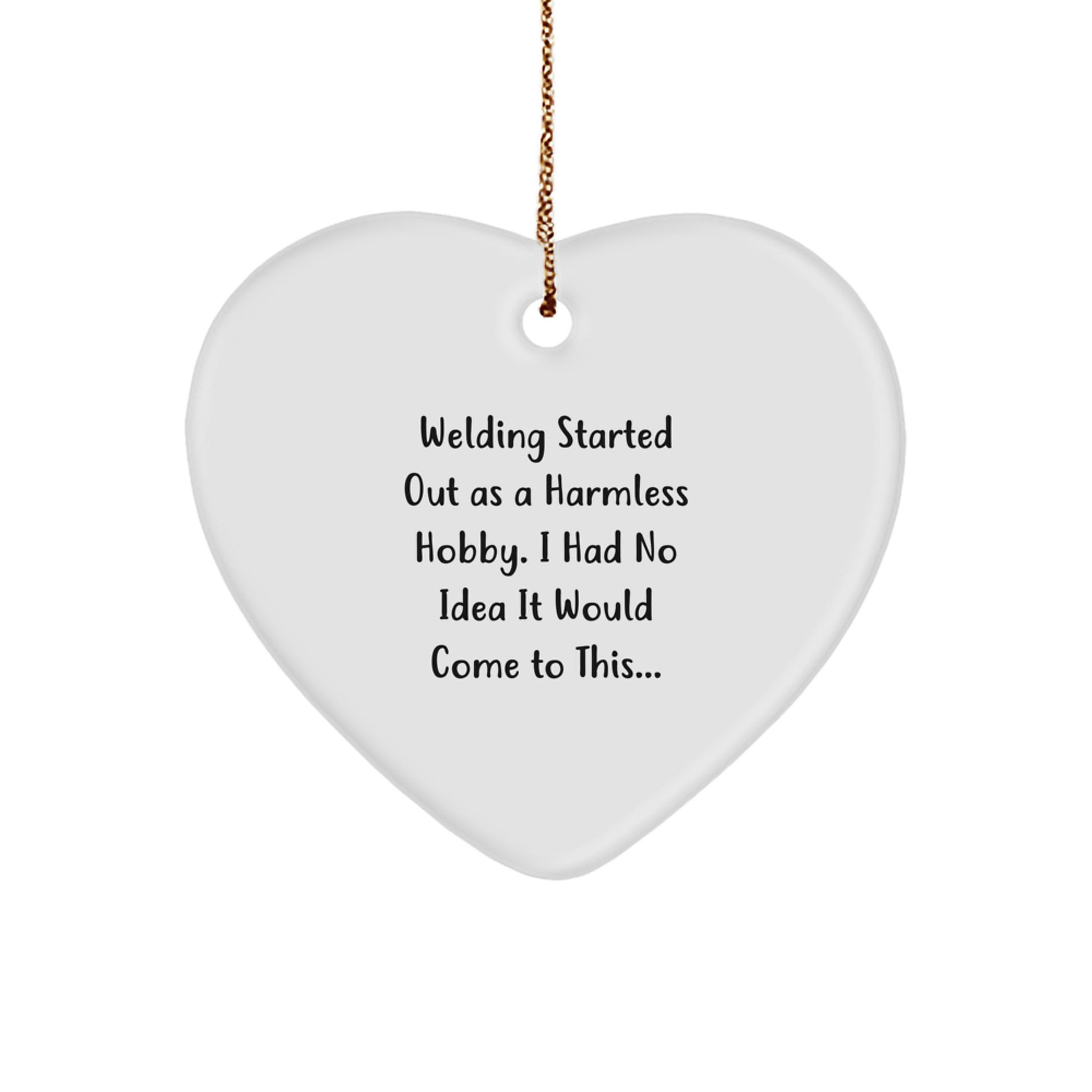 Christmas Gift Welding Keepsake Heart Ornament for Roommates - Image 1