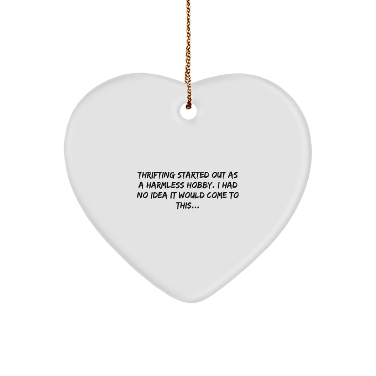 Christmas Ornament Heartfelt Thrifting Gift Idea for Coworkers - Image 1