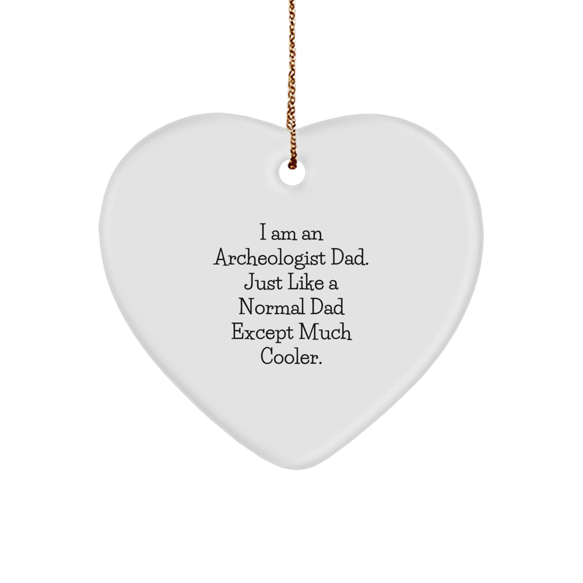 Archeologist Dad Keepsake Christmas Ornament for Him Gift - Image 1