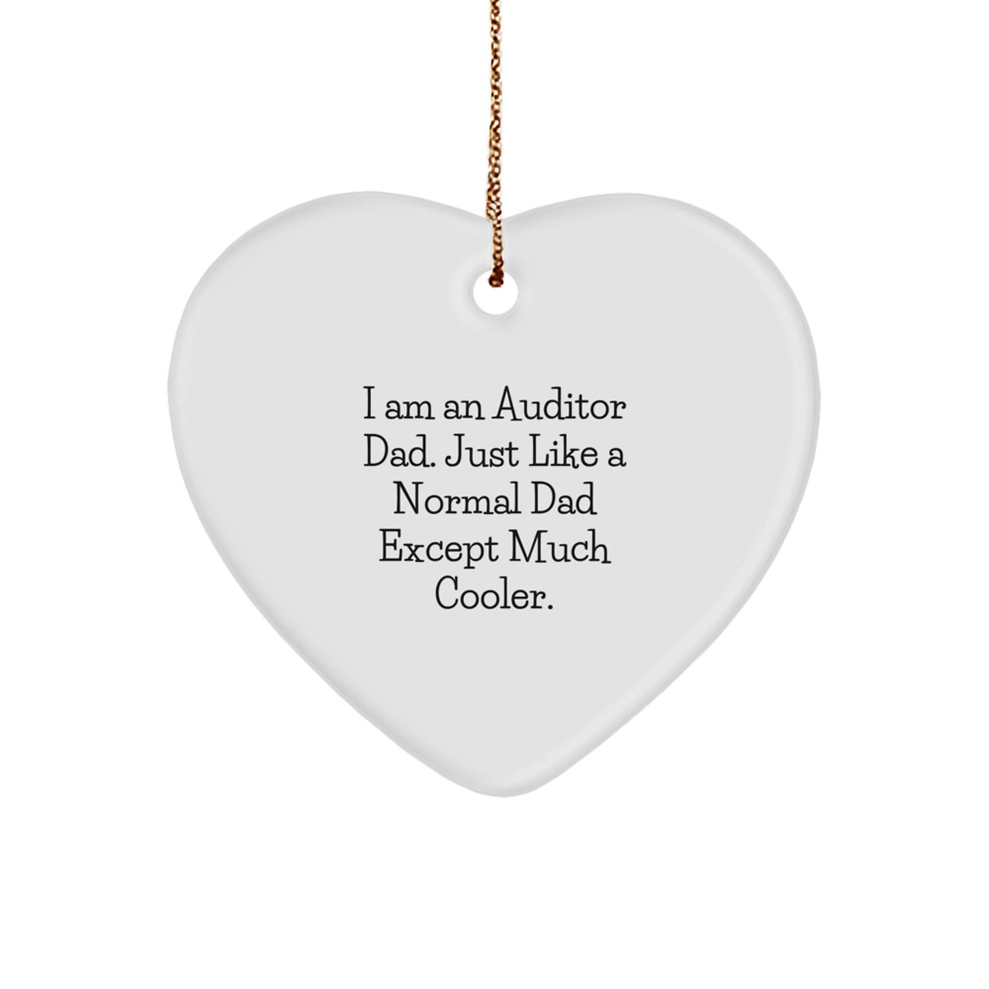 Cool Auditor Dad Novelty Christmas Ornament for Friends Gift - Image 1