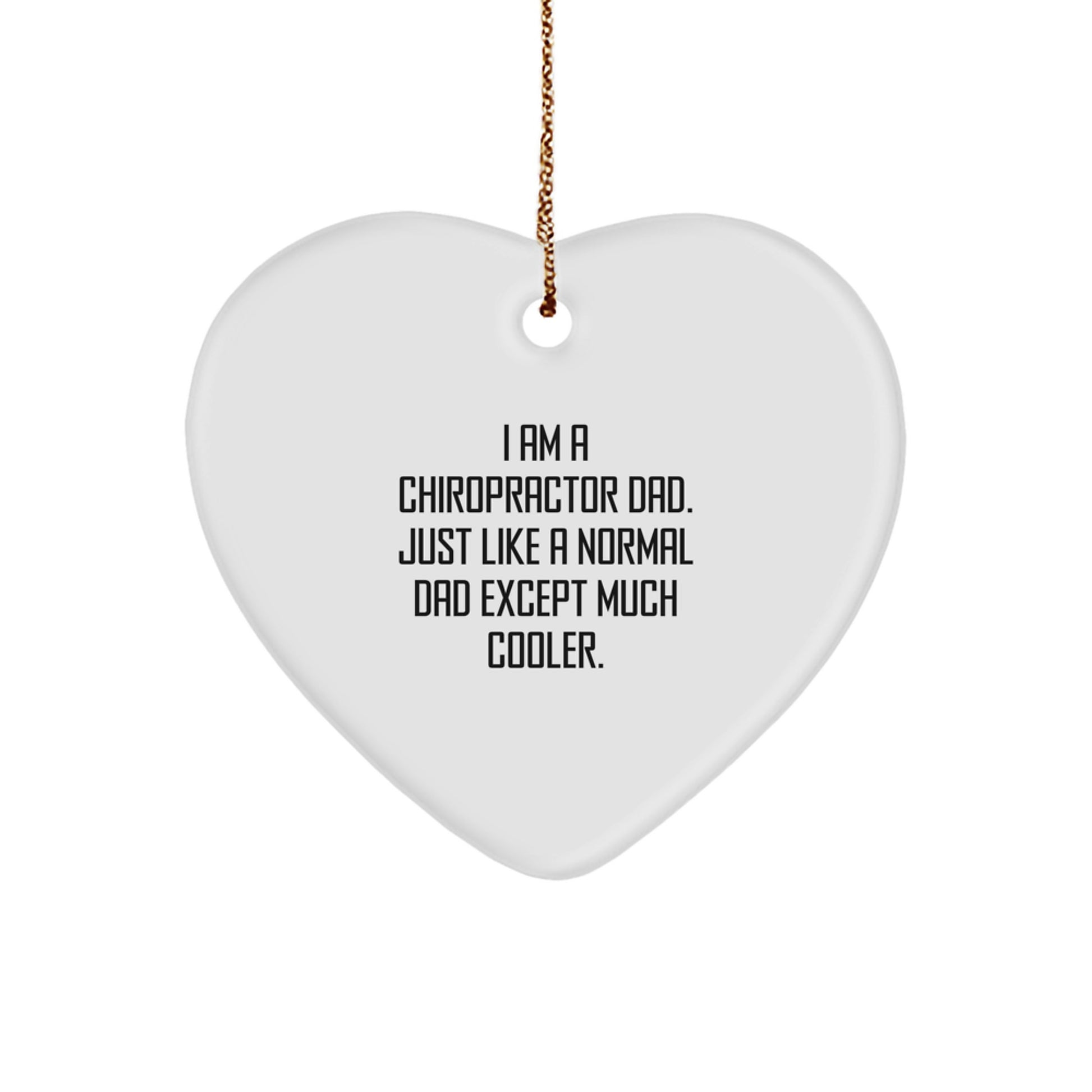 Chiropractor Heart Ornament Christmas Gift Idea for Coworkers - Image 1