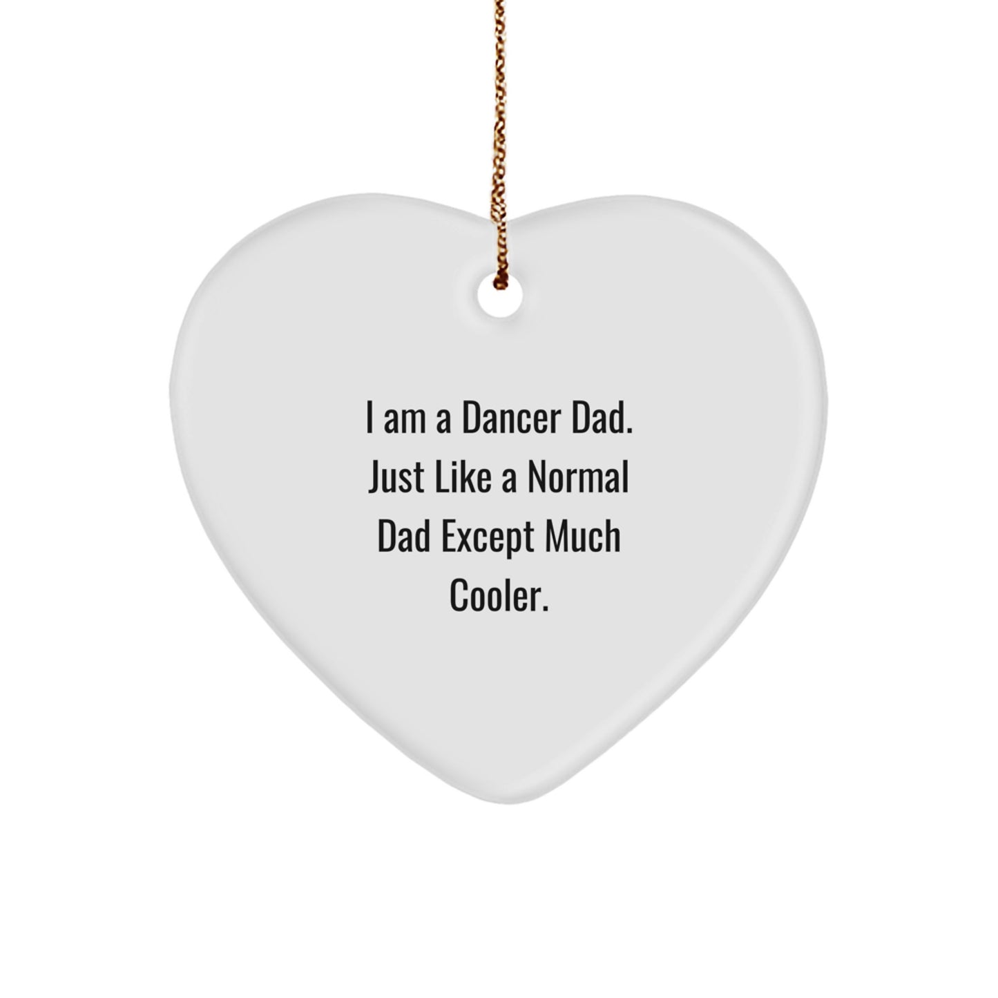 Dad Dancer Keepsake Christmas Ornament for Him Gift - Image 1