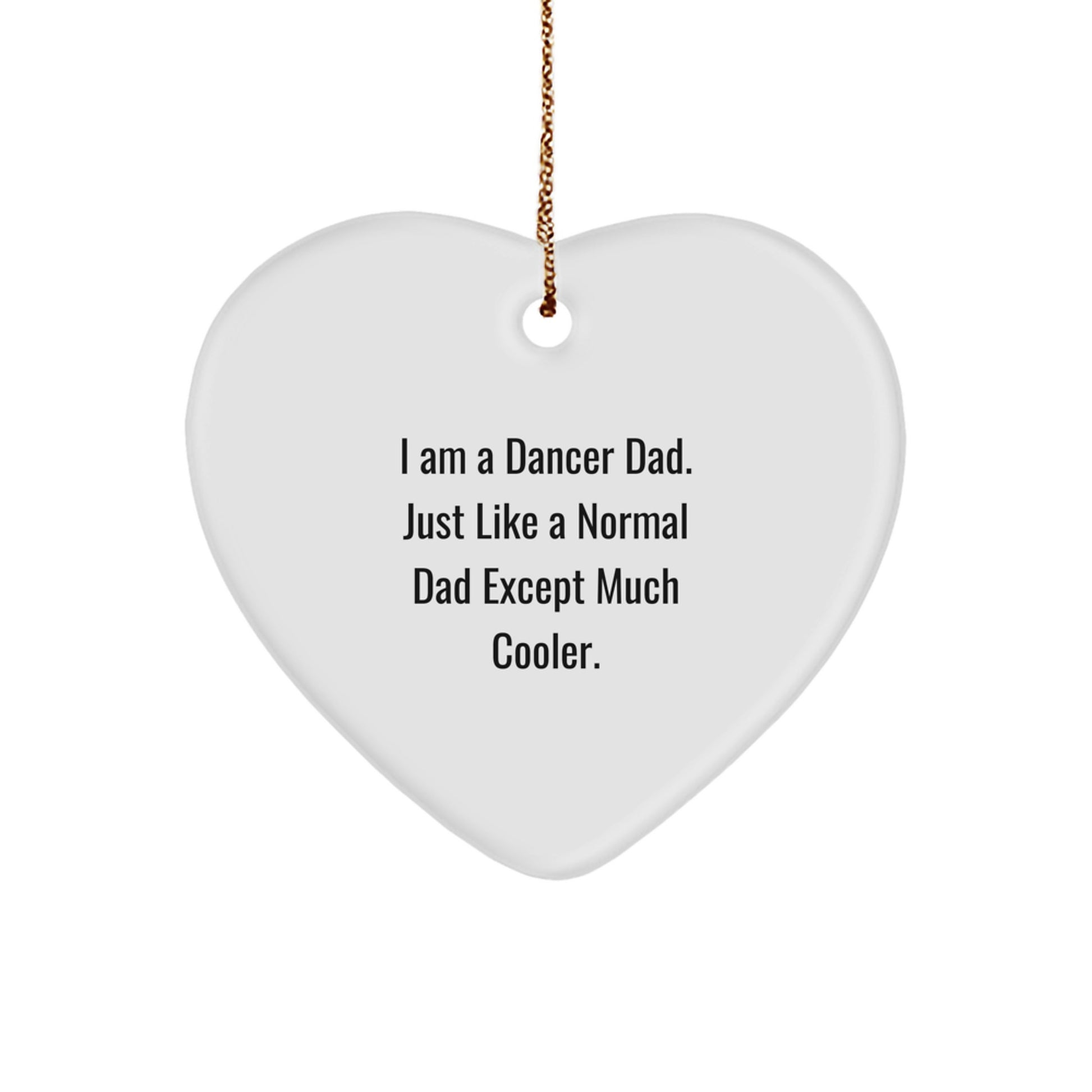 Dad Dancer Keepsake Christmas Ornament for Him Gift - Image 1