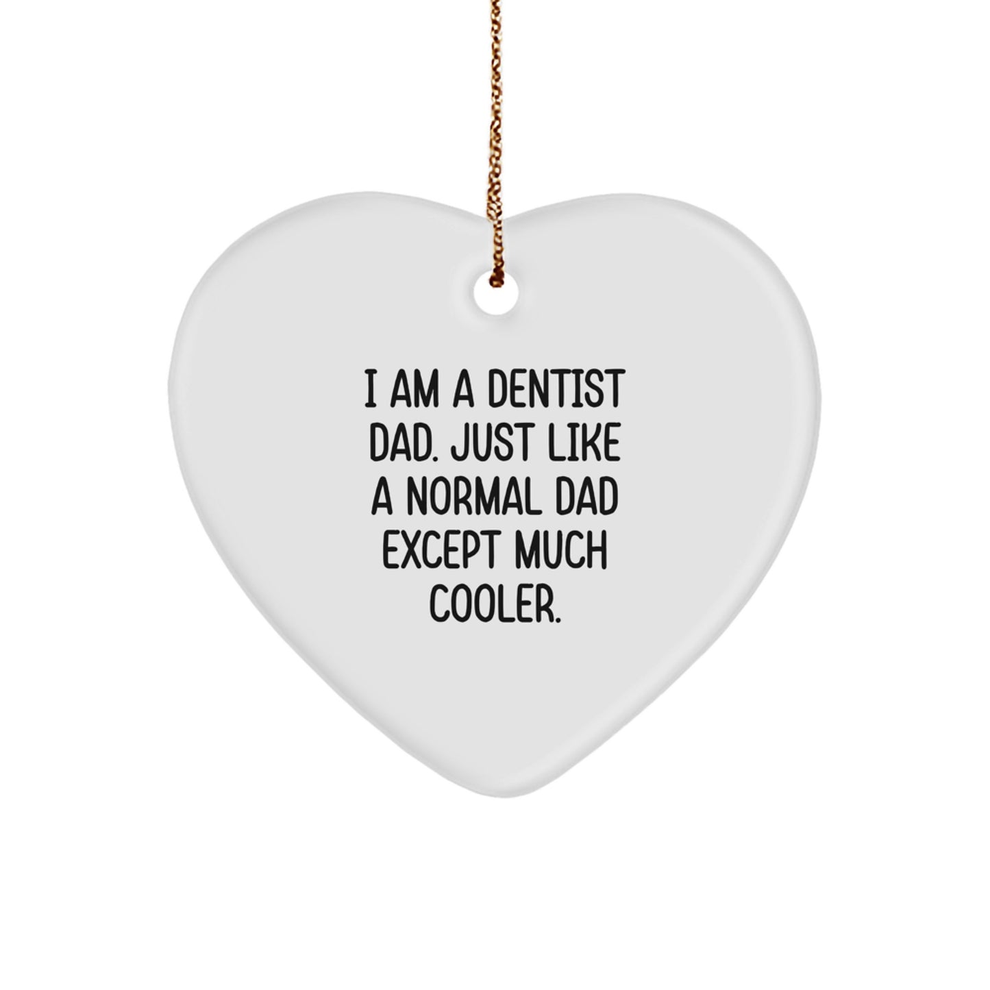 Cool Dentist Dad Christmas Ornament Novelty for Friends Gift - Image 1
