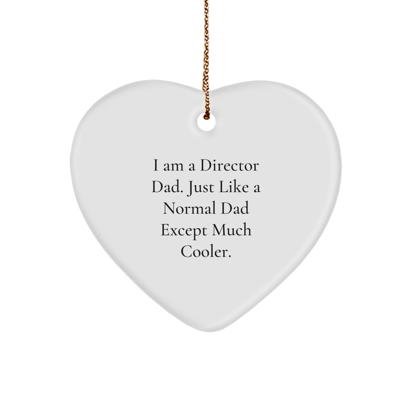 Director Dad Keepsake Christmas Ornament for Him Gift - Image 1
