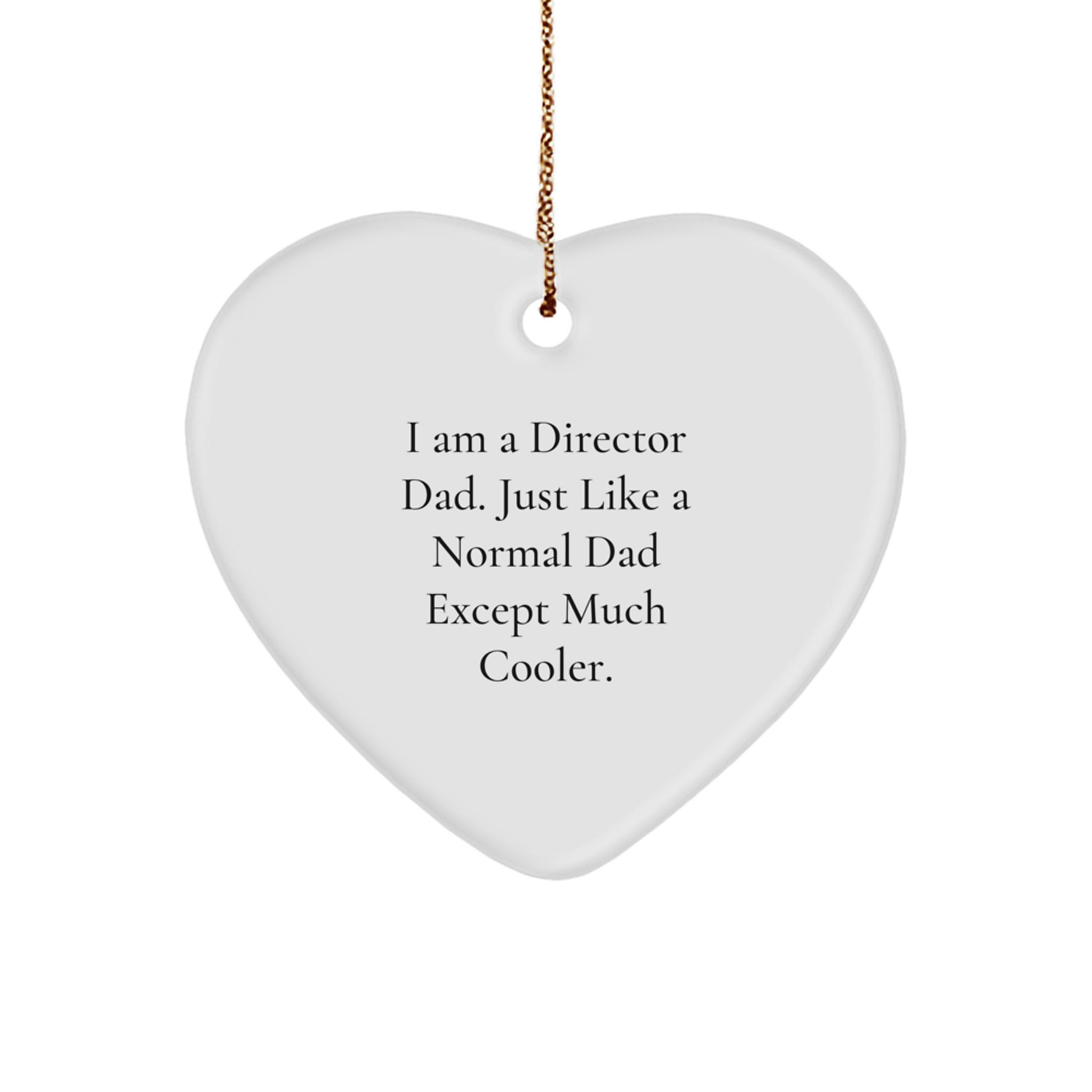 Director Dad Keepsake Christmas Ornament for Him Gift - Image 1