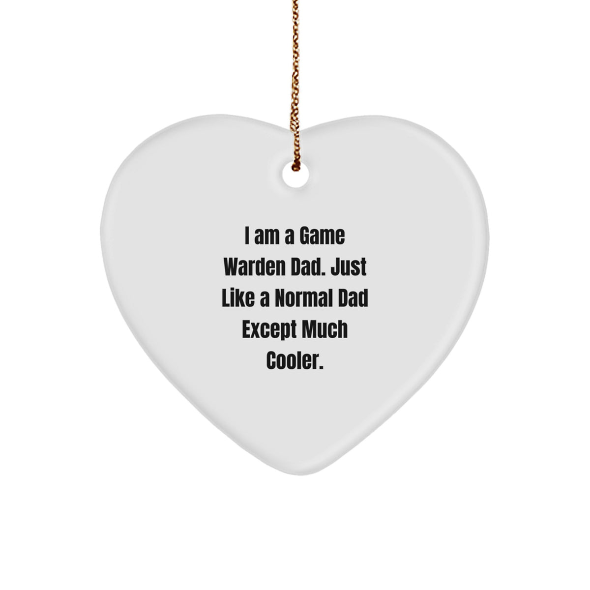 Game Warden Keepsake Ornament for Him Christmas Gift - Image 1