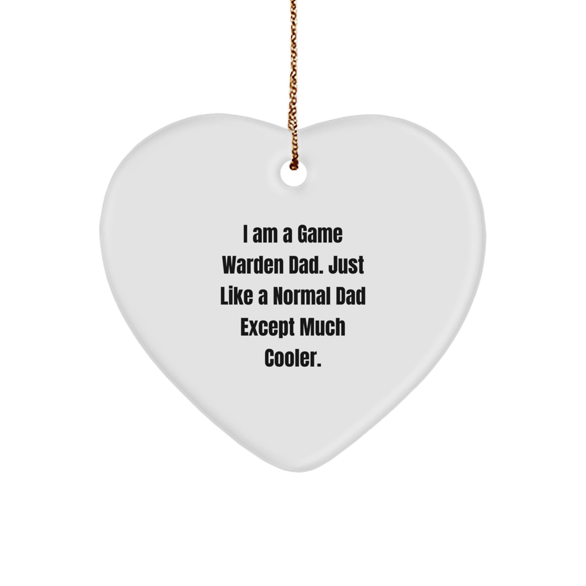 Game Warden Keepsake Ornament for Him Christmas Gift - Image 1