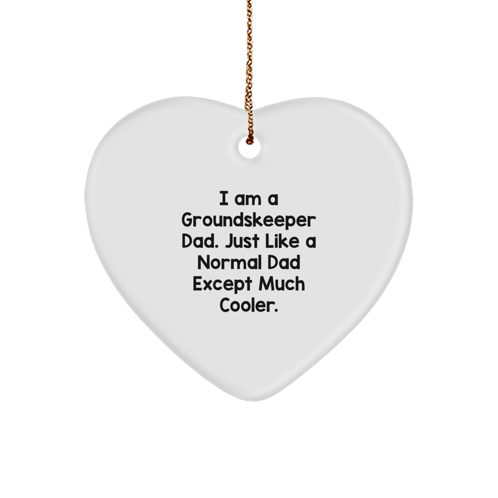 Groundskeeper Dad Christmas Ornament for Her Bright Surprise Gift - Image 1