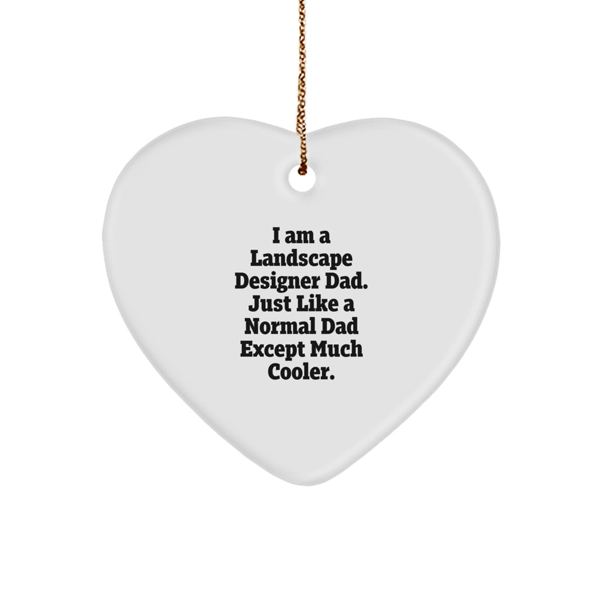 Landscape Designer Keepsake Christmas Ornament for Him Gift - Image 1