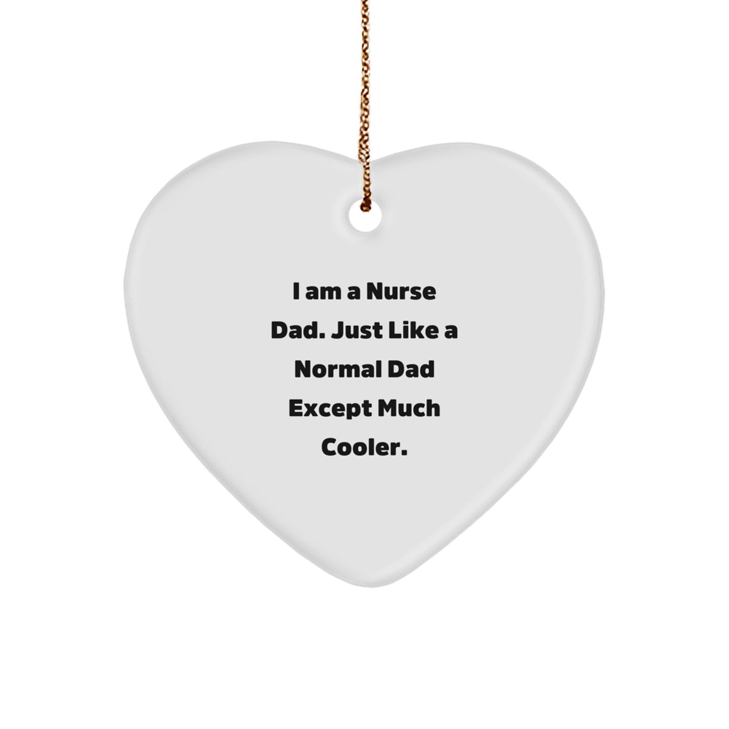 Cool Nurse Dad Christmas Ornament for Friends Novelty Holiday Gift - Image 1