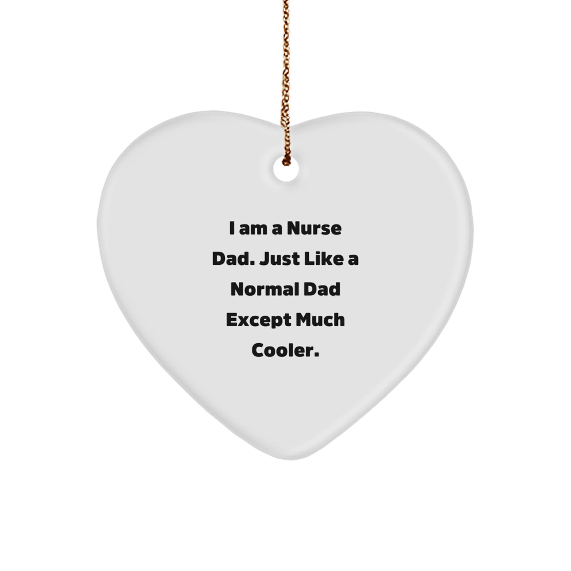 Cool Nurse Dad Christmas Ornament for Friends Novelty Holiday Gift - Image 1