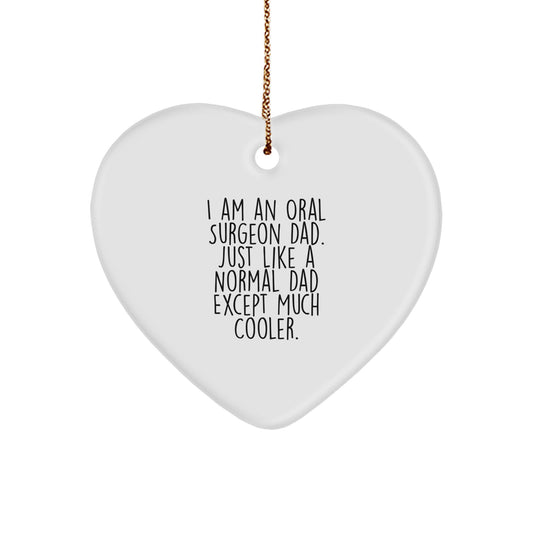 Witty Oral Surgeon Dad Christmas Ornament Gift for Friends - Image 1