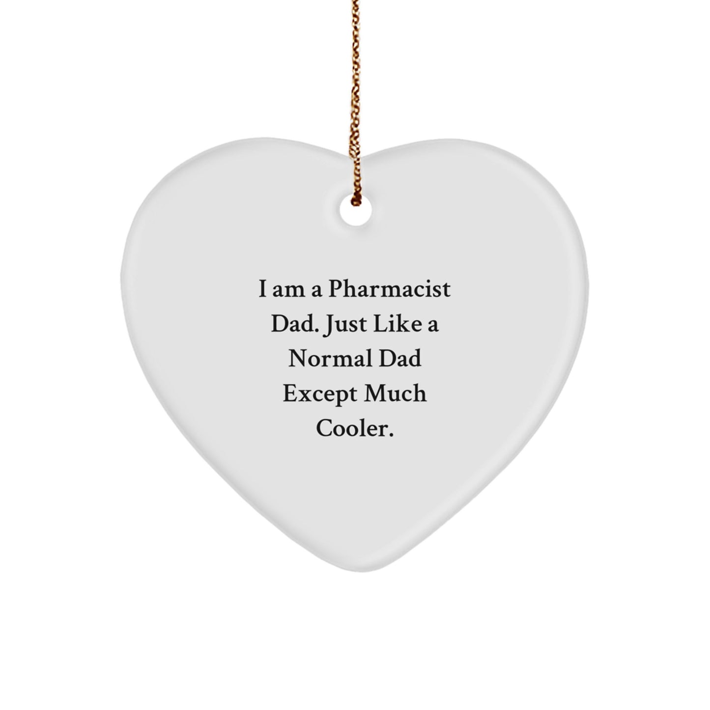 Pharmacist Heart Ornament for a Best Friend Companion Christmas Gift - Image 1