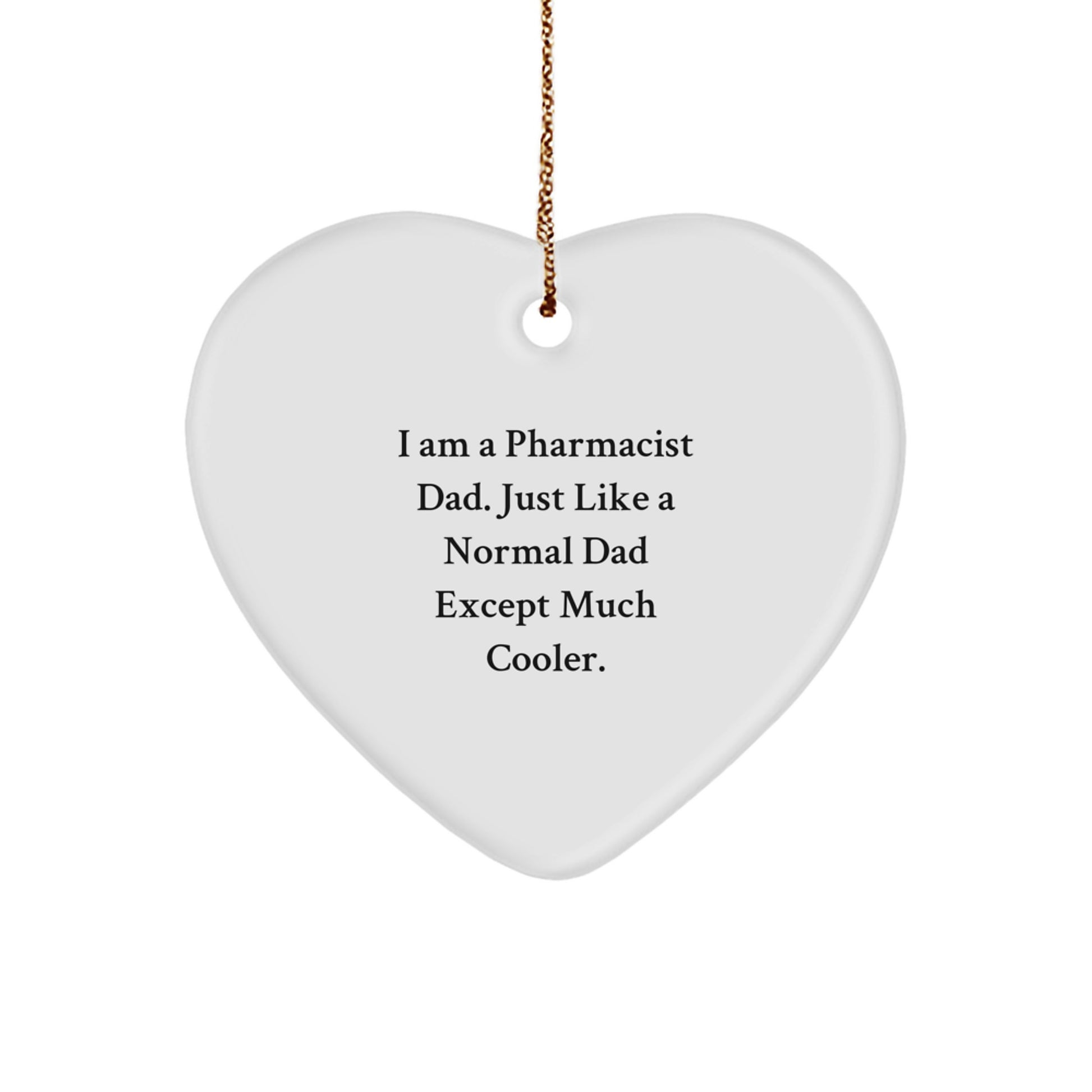 Pharmacist Heart Ornament for a Best Friend Companion Christmas Gift - Image 1