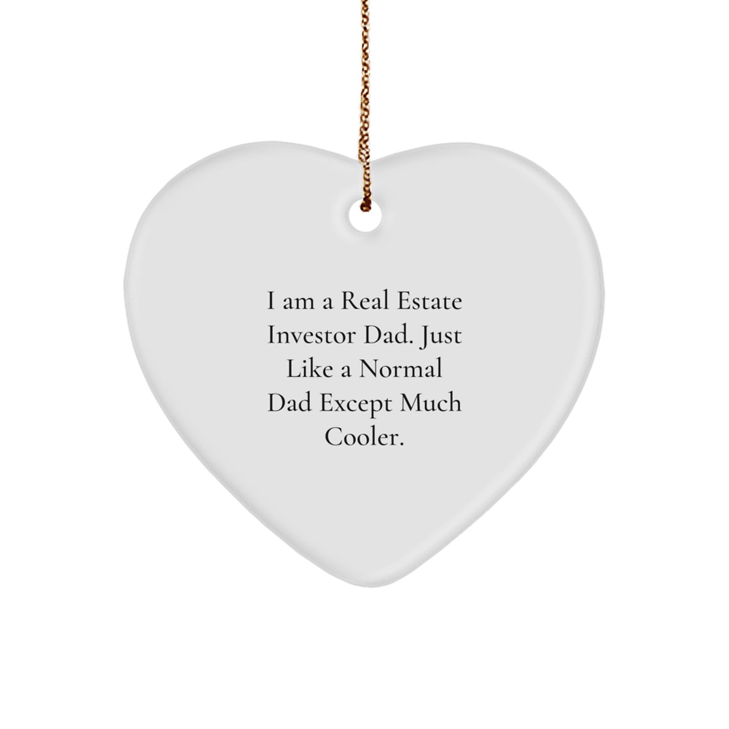 Real Estate Investor Keepsake Christmas Ornament for Him Gift - Image 1