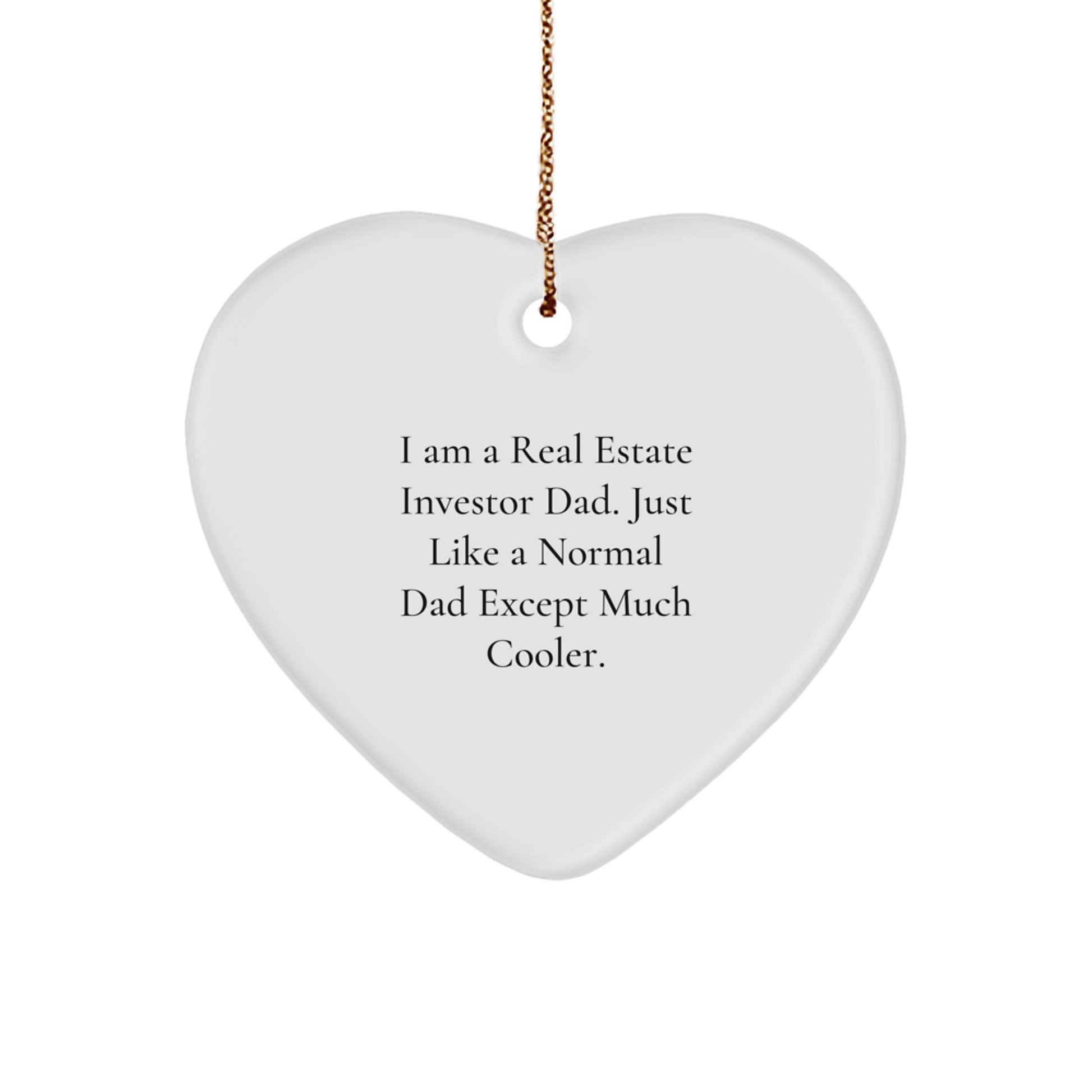 Real Estate Investor Keepsake Christmas Ornament for Him Gift - Image 1