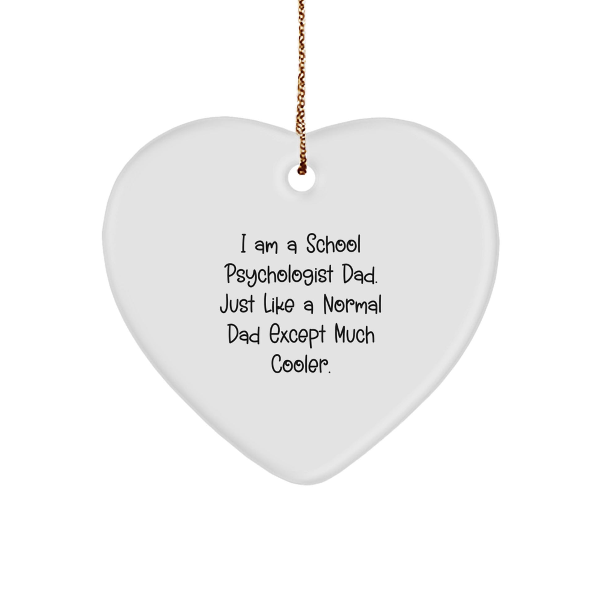 Family Treasure School Psychologist Heart Ornament Christmas Gift - Image 1