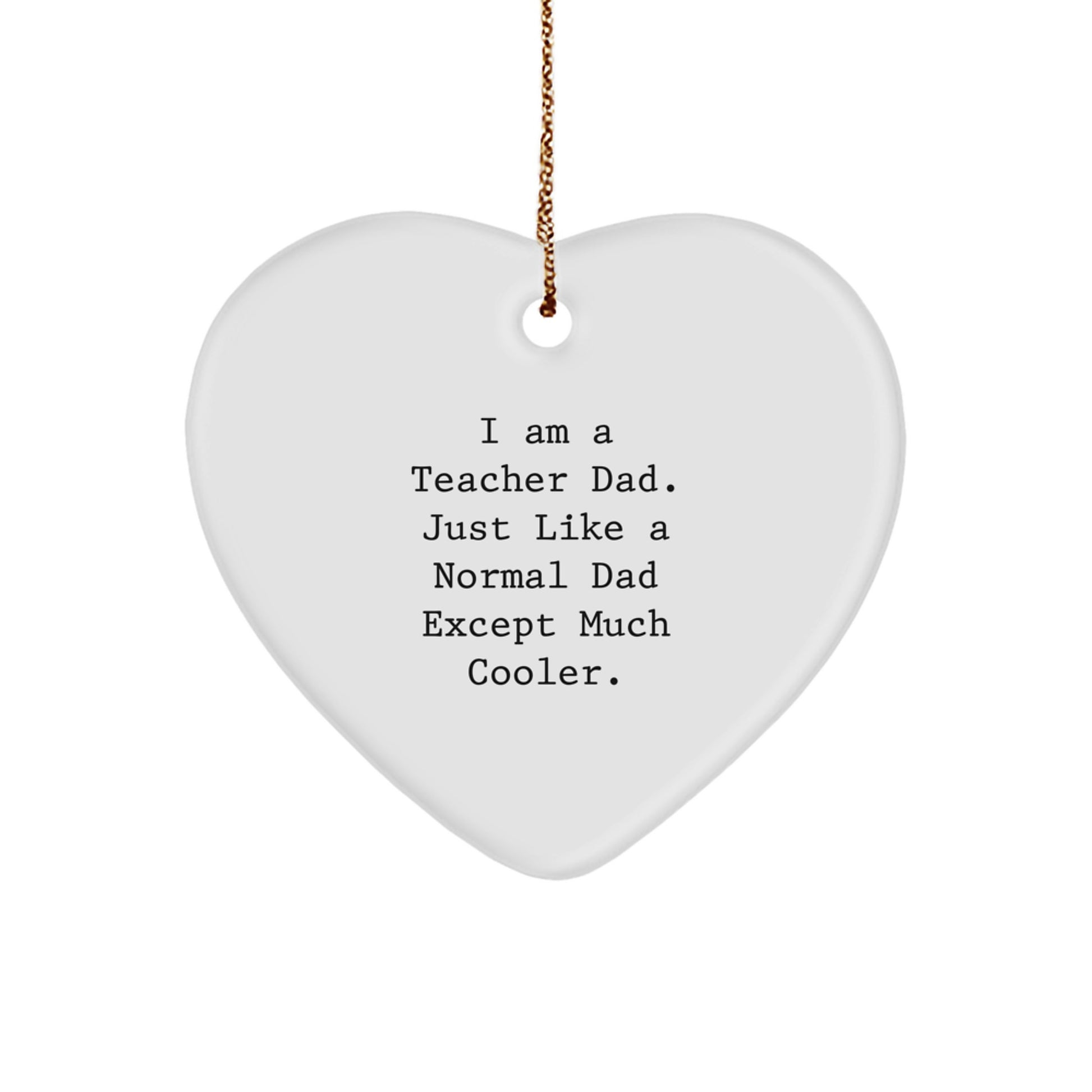 Teacher Heart Ornament Idea for Coworkers Christmas Gift - Image 1