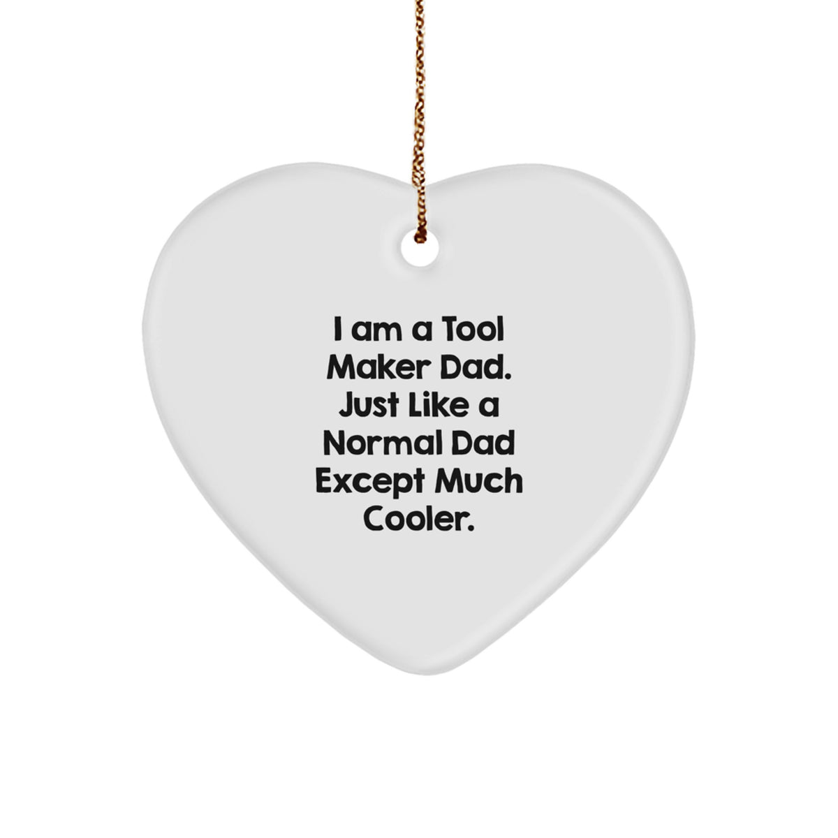 Christmas Gift for Her Tool Maker Heart Ornament Bright Present - Image 1