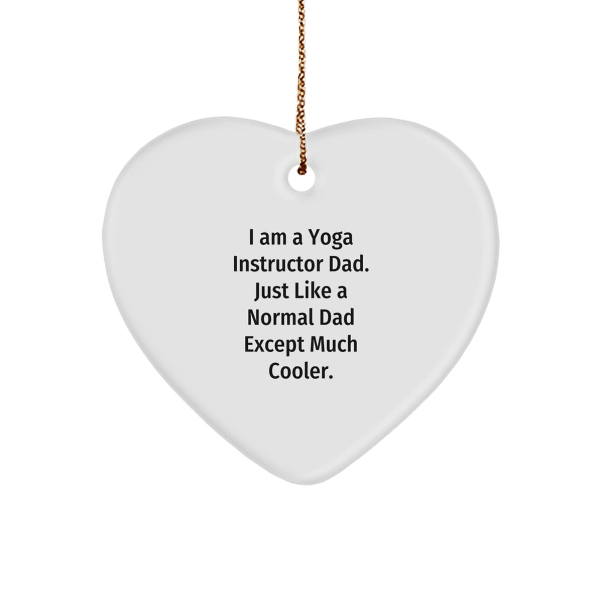 Favorite Yoga Instructor Dad Christmas Ornament for Kids Gift - Image 1