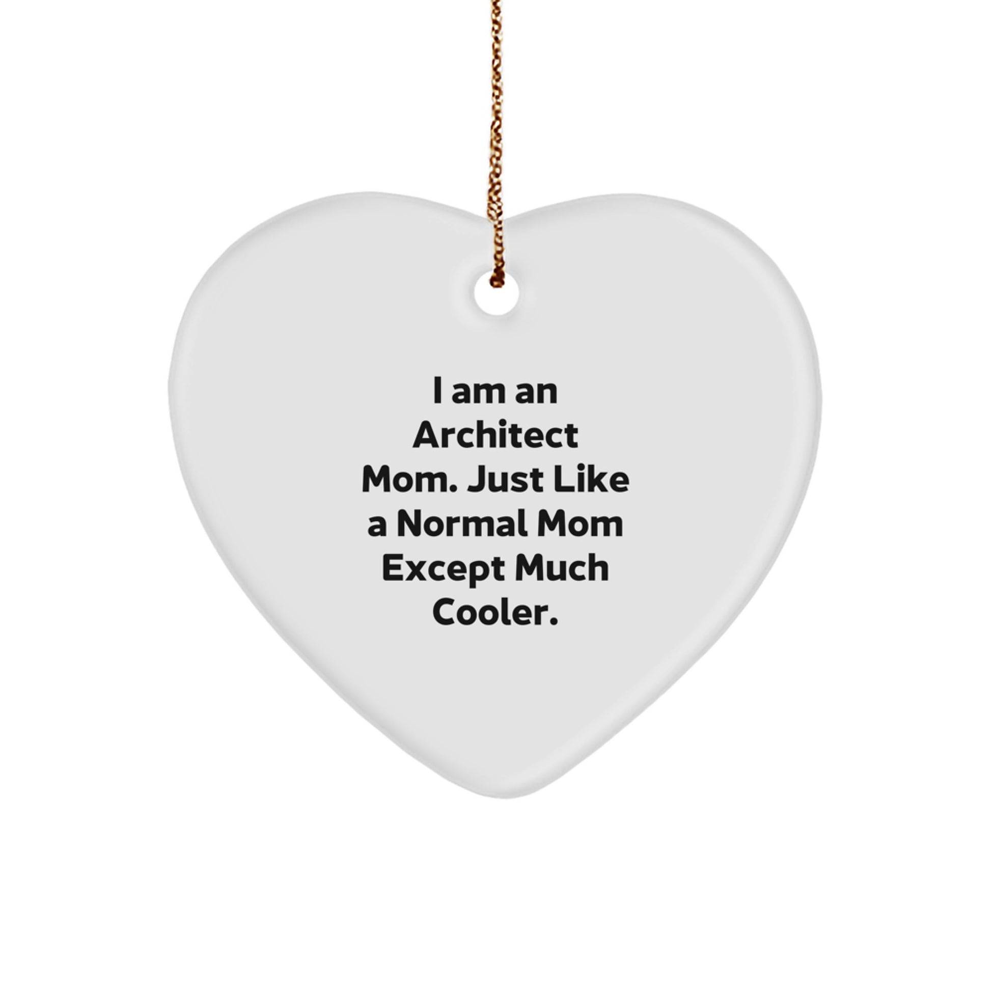 Cool Mom Architect Christmas Ornament Gift for Friends - Image 1