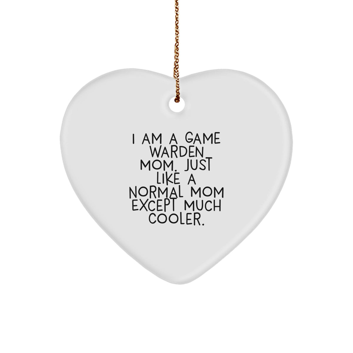 Game Warden Mom Christmas Ornament Idea for Coworkers Gift - Image 1