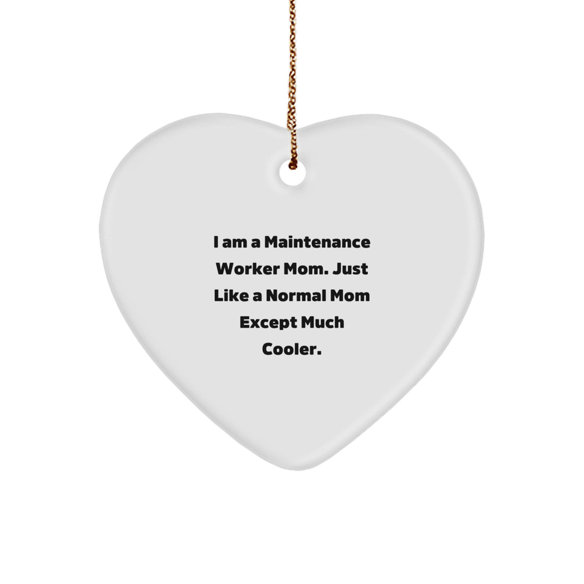 Christmas Gift for Her Maintenance Worker Mom Ornament Present - Image 1