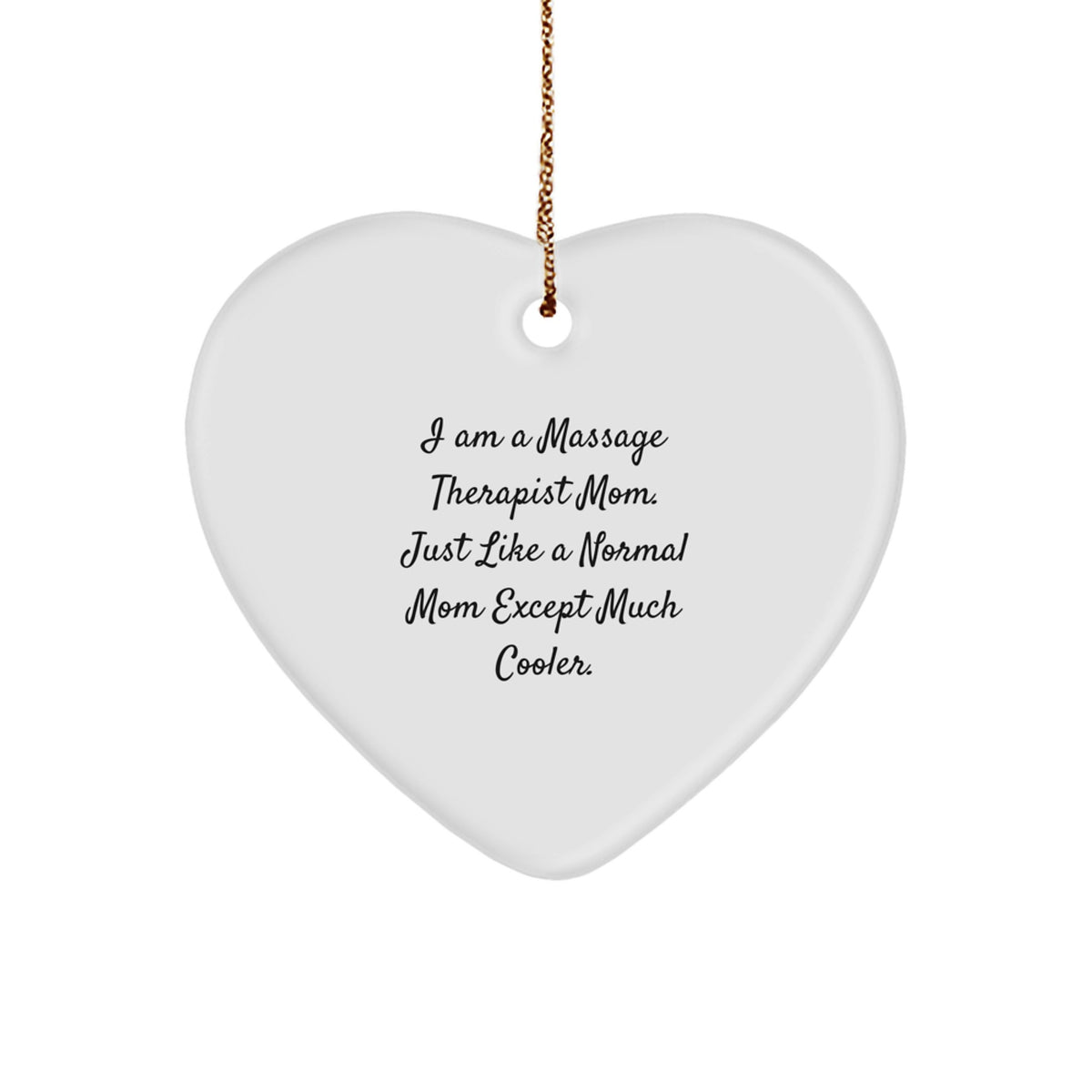 Christmas Gift for Her Massage Therapist Mom Ornament Present - Image 1