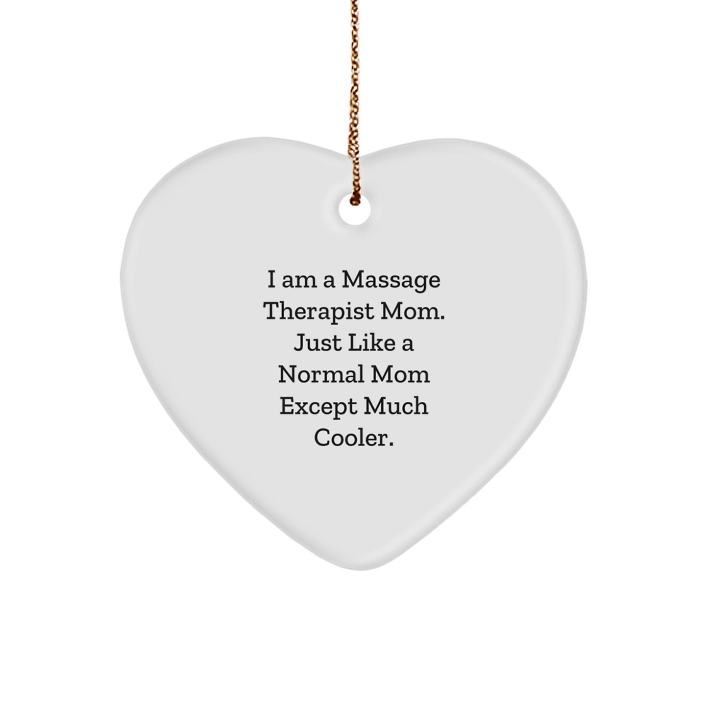 Massage Therapist Favorite Heart Ornament for Kids Christmas Gift - Image 1