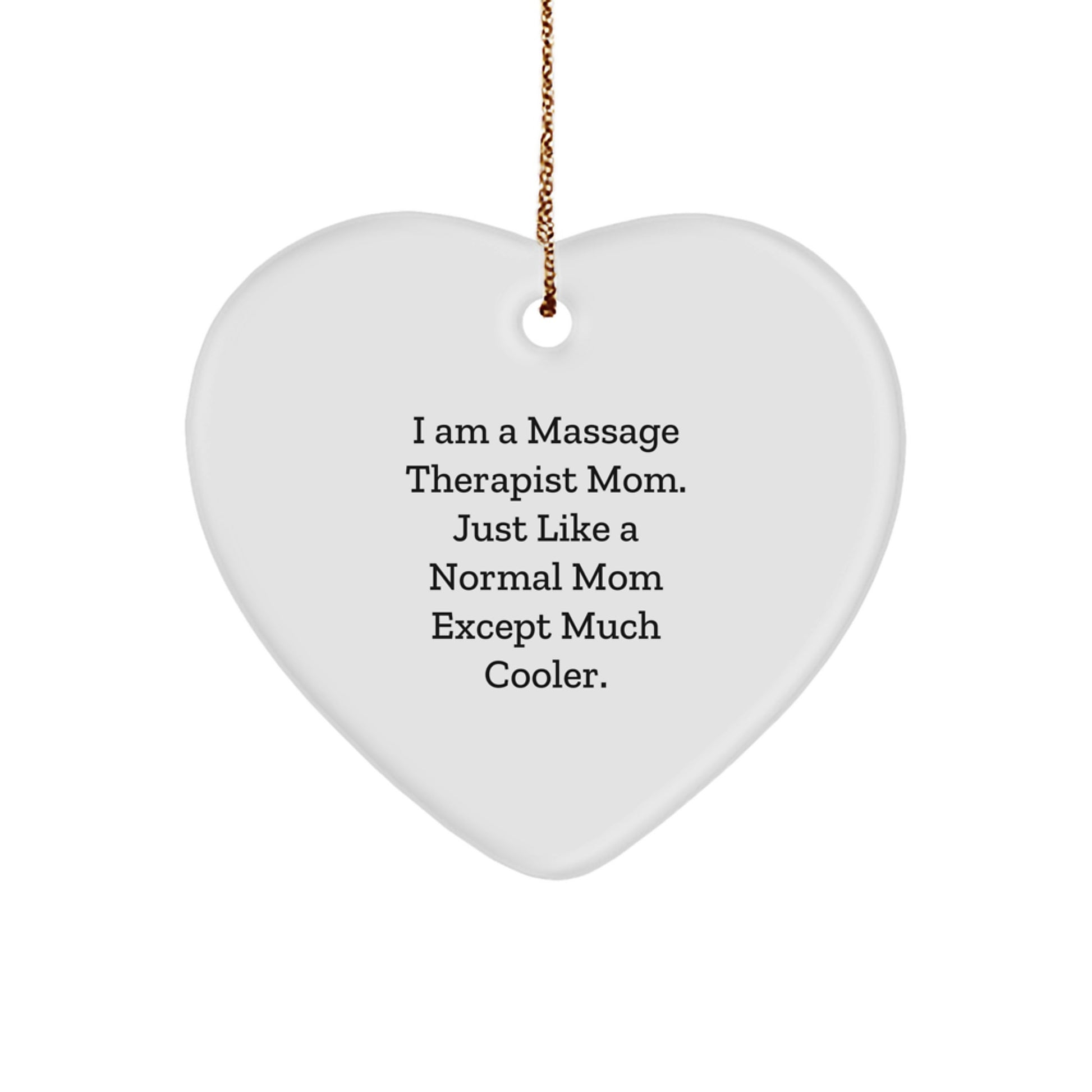Massage Therapist Favorite Heart Ornament for Kids Christmas Gift - Image 1