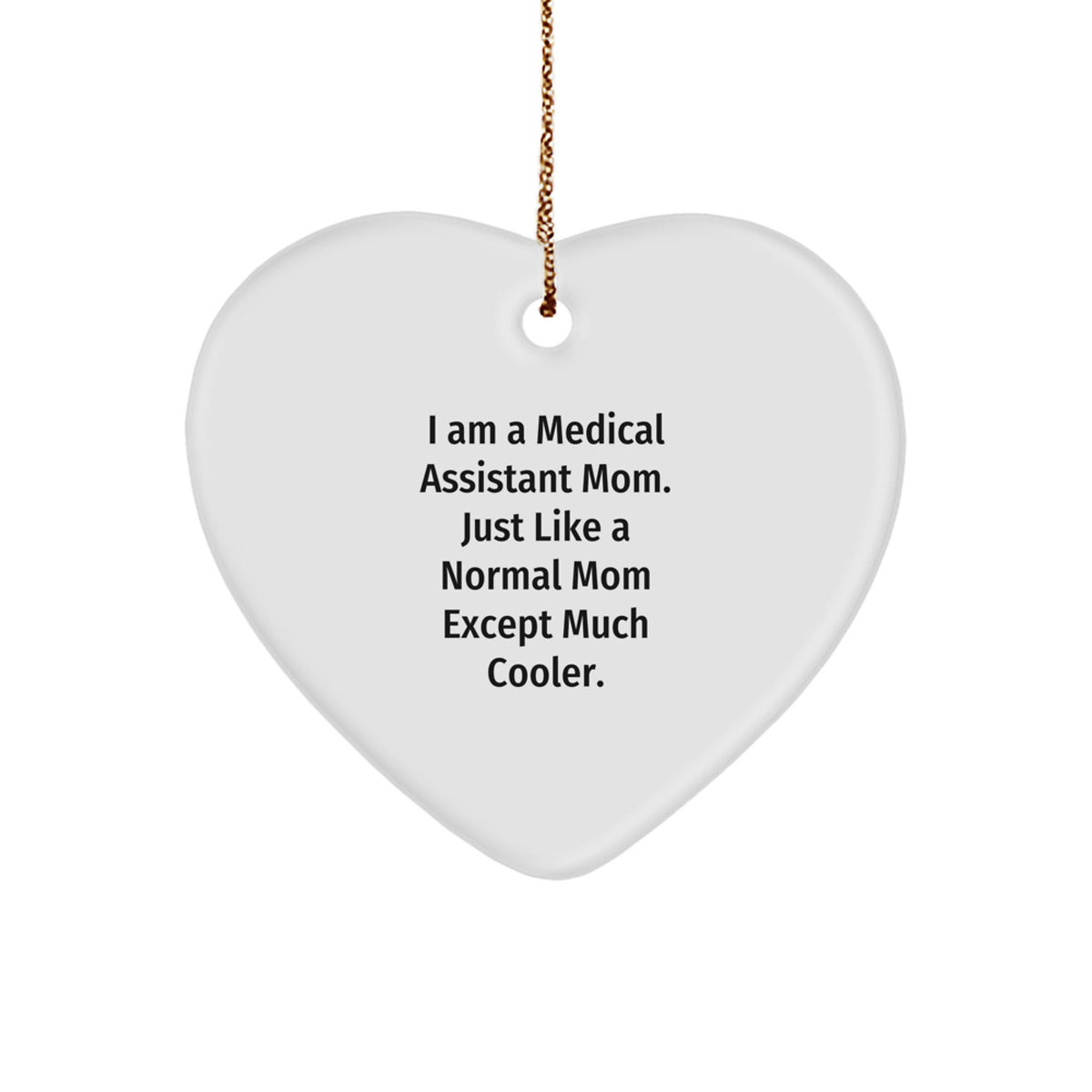 Medical Assistant Heart Ornament Idea for Coworkers Christmas Gift - Image 1