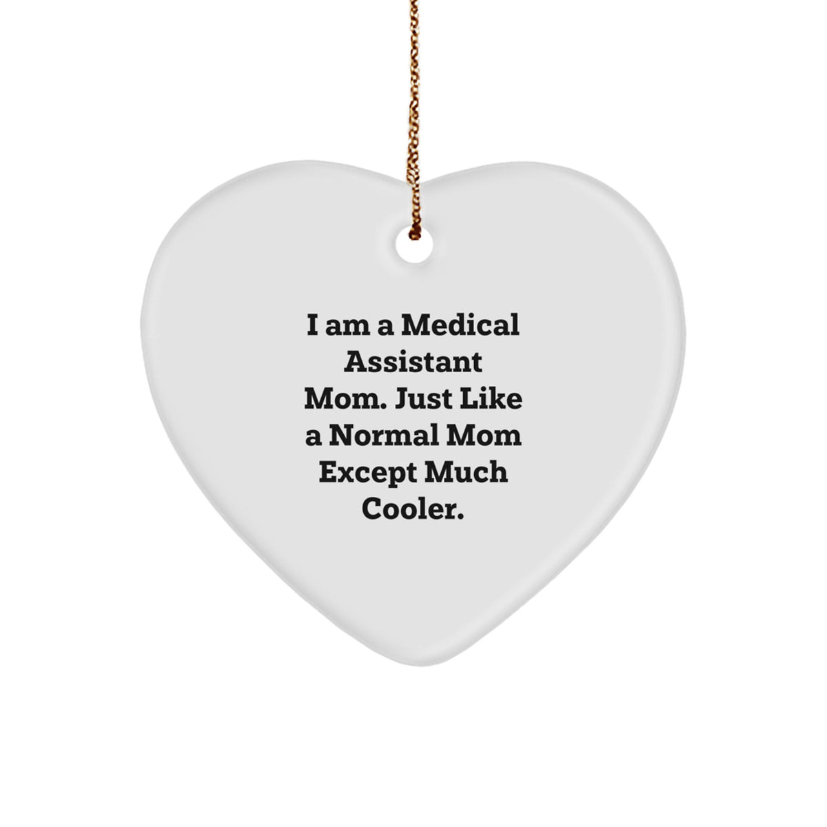 Christmas Gift for Her Medical Assistant Mom Ornament Present - Image 1