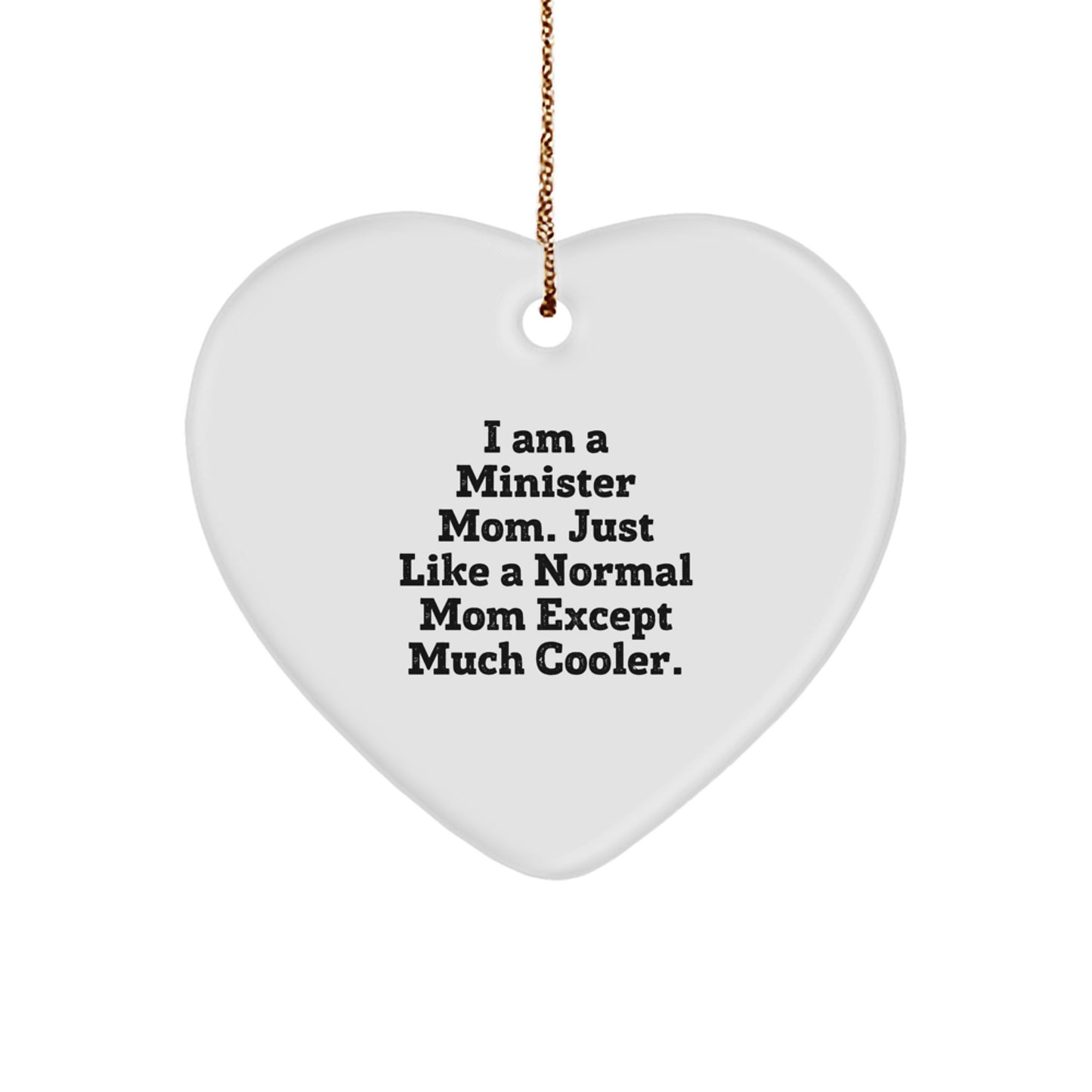 Minister Keepsake Christmas Ornament for Him Gift - Image 1