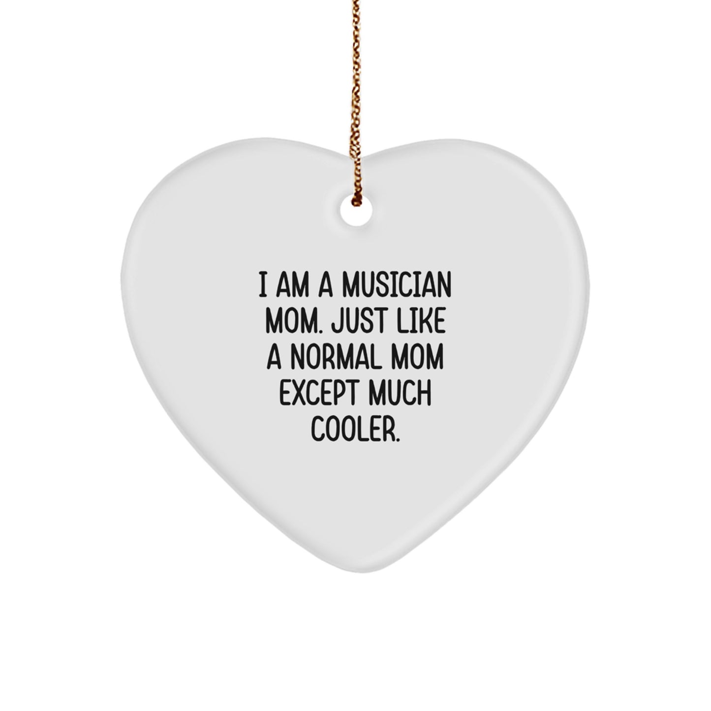 Musician Mom Holiday Christmas Ornament Idea for Coworkers Gift - Image 1