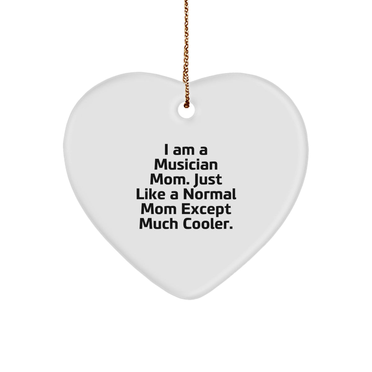 Musician Mom Keepsake Christmas Ornament for Him Gift - Image 1