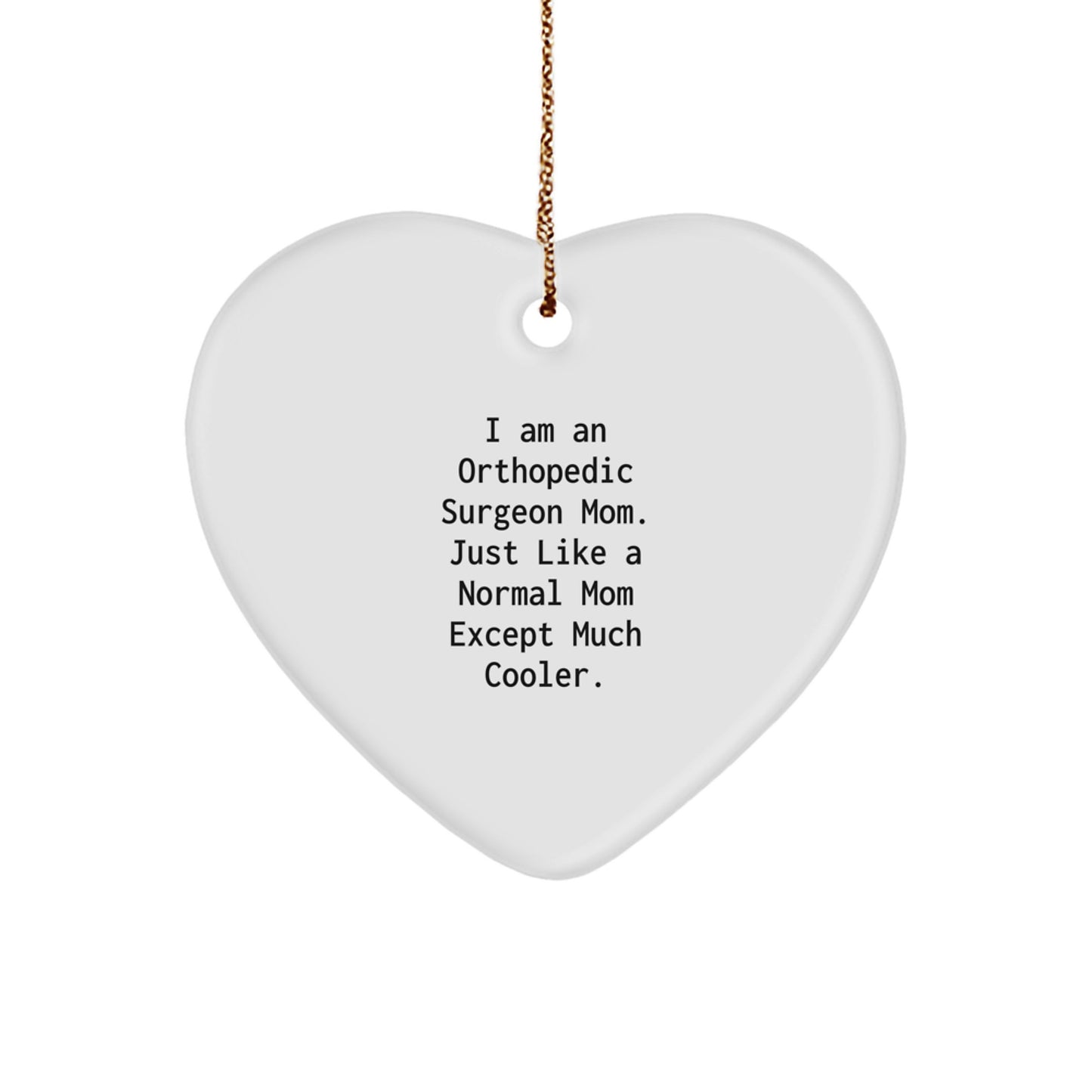 Orthopedic Surgeon Heart Ornament Gift for a Colleague Christmas - Image 1