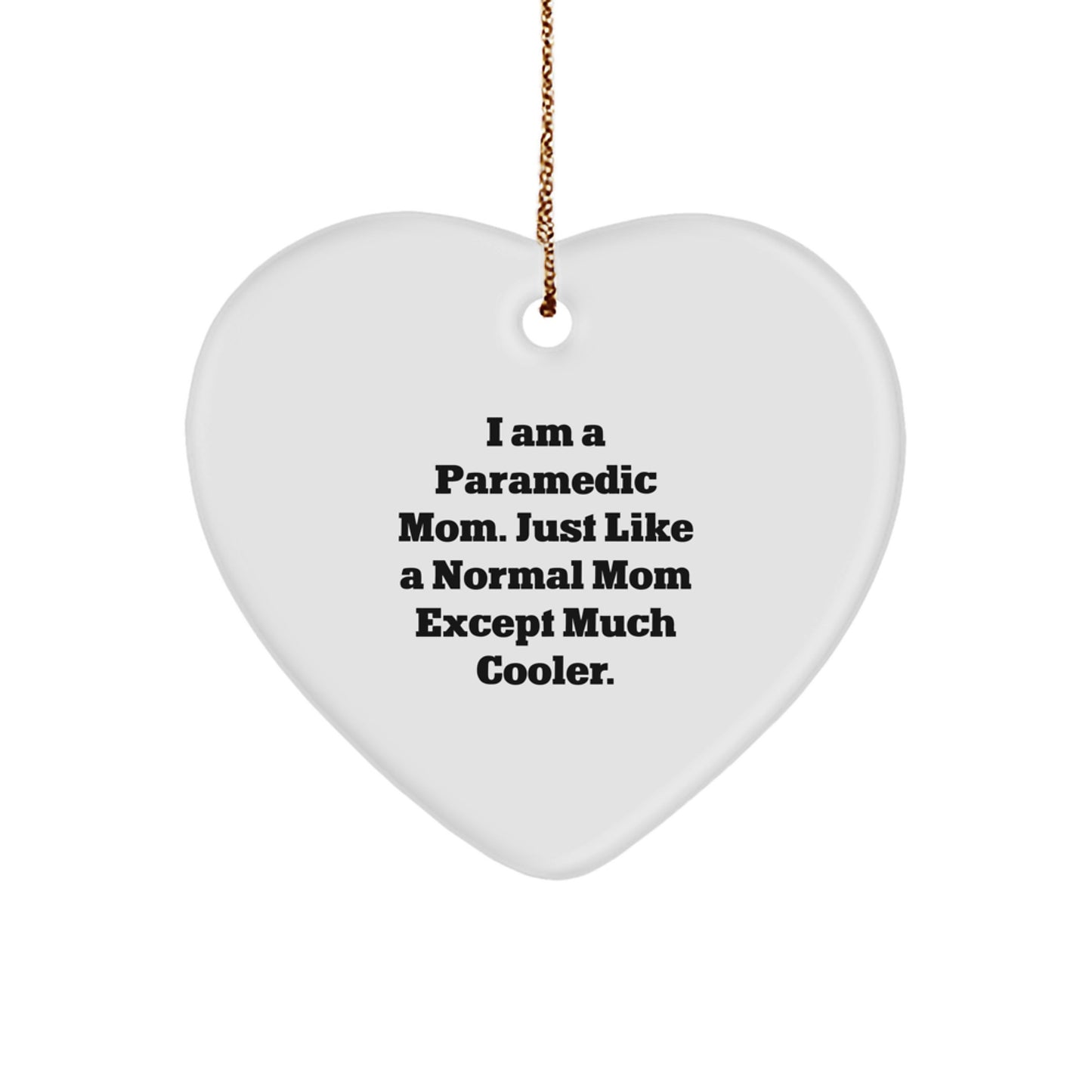 Paramedic Heart Christmas Ornament Collectible for Neighbors Gift - Image 1