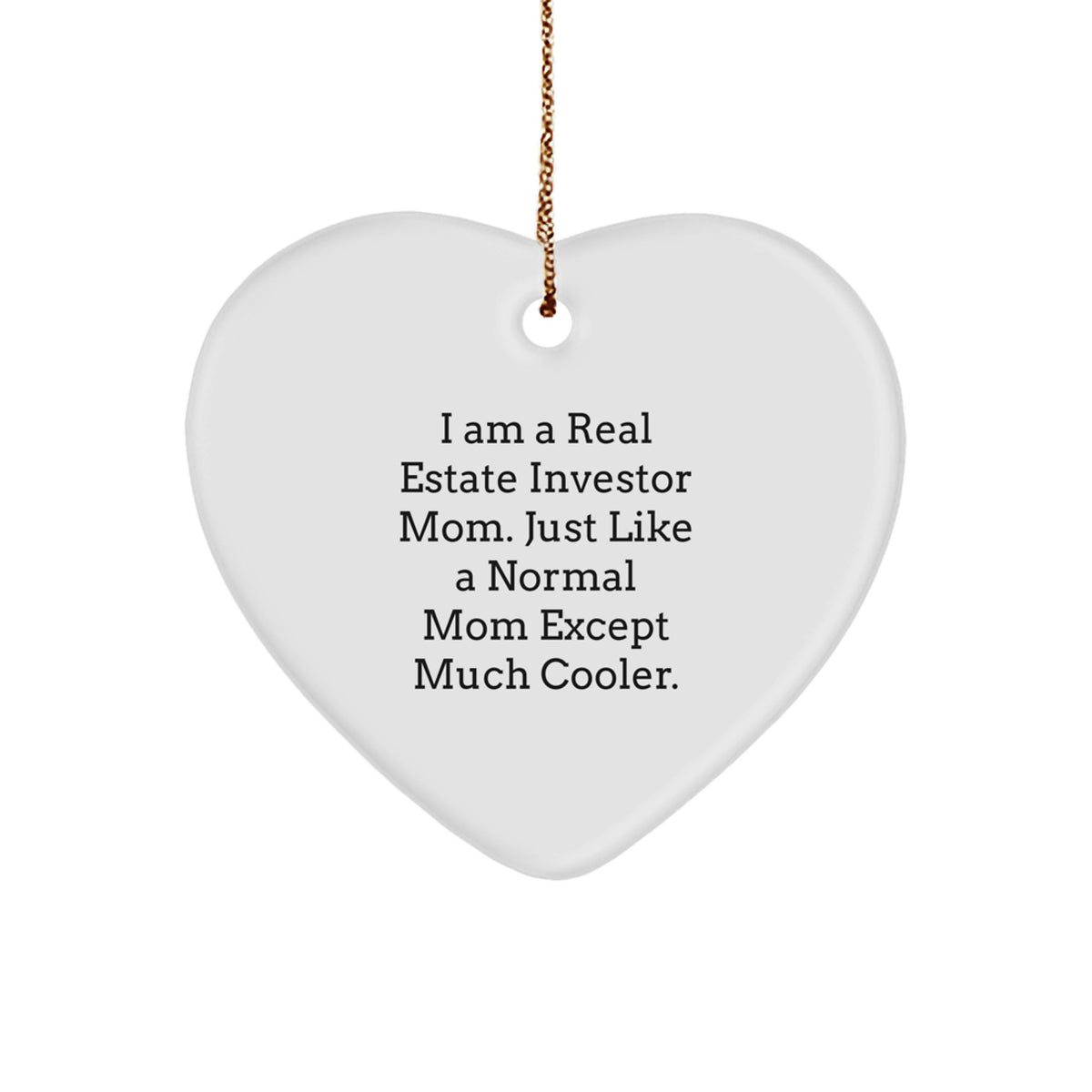 Real Estate Investor Mom Novelty Christmas Ornament for Friends Gift - Image 1