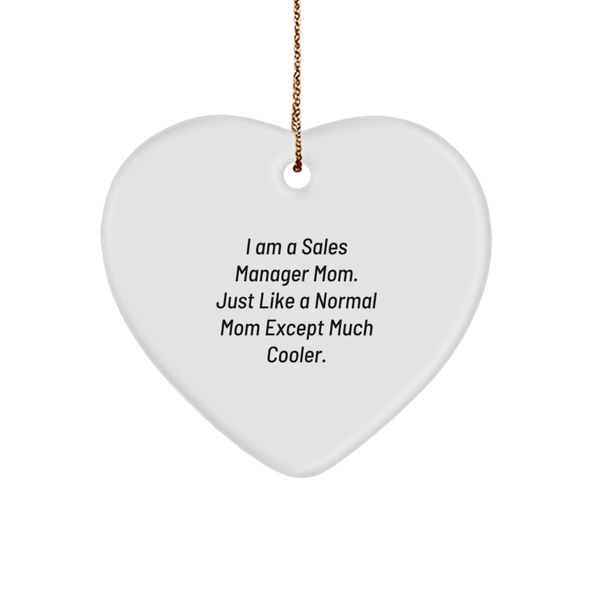 Sales Manager Mom Keepsake Christmas Ornament for Him Holiday Gift - Image 1