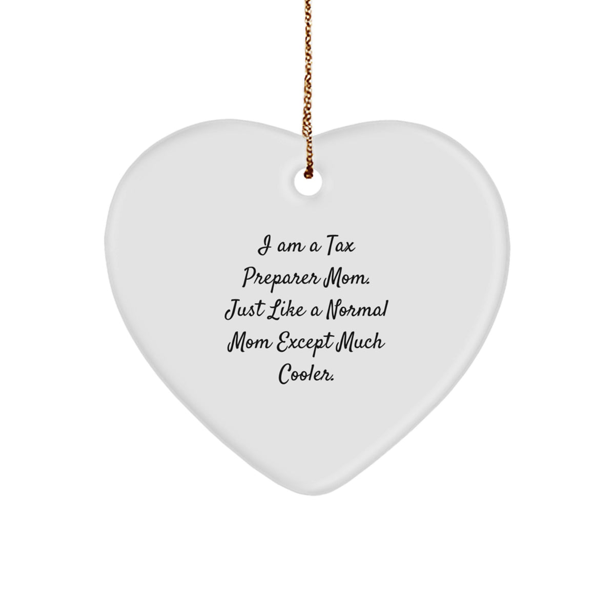 Tax Preparer Mom Christmas Unique Gift Ornament for Coworkers Idea - Image 1