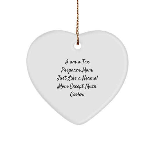 Tax Preparer Mom Christmas Unique Gift Ornament for Coworkers Idea - Image 1