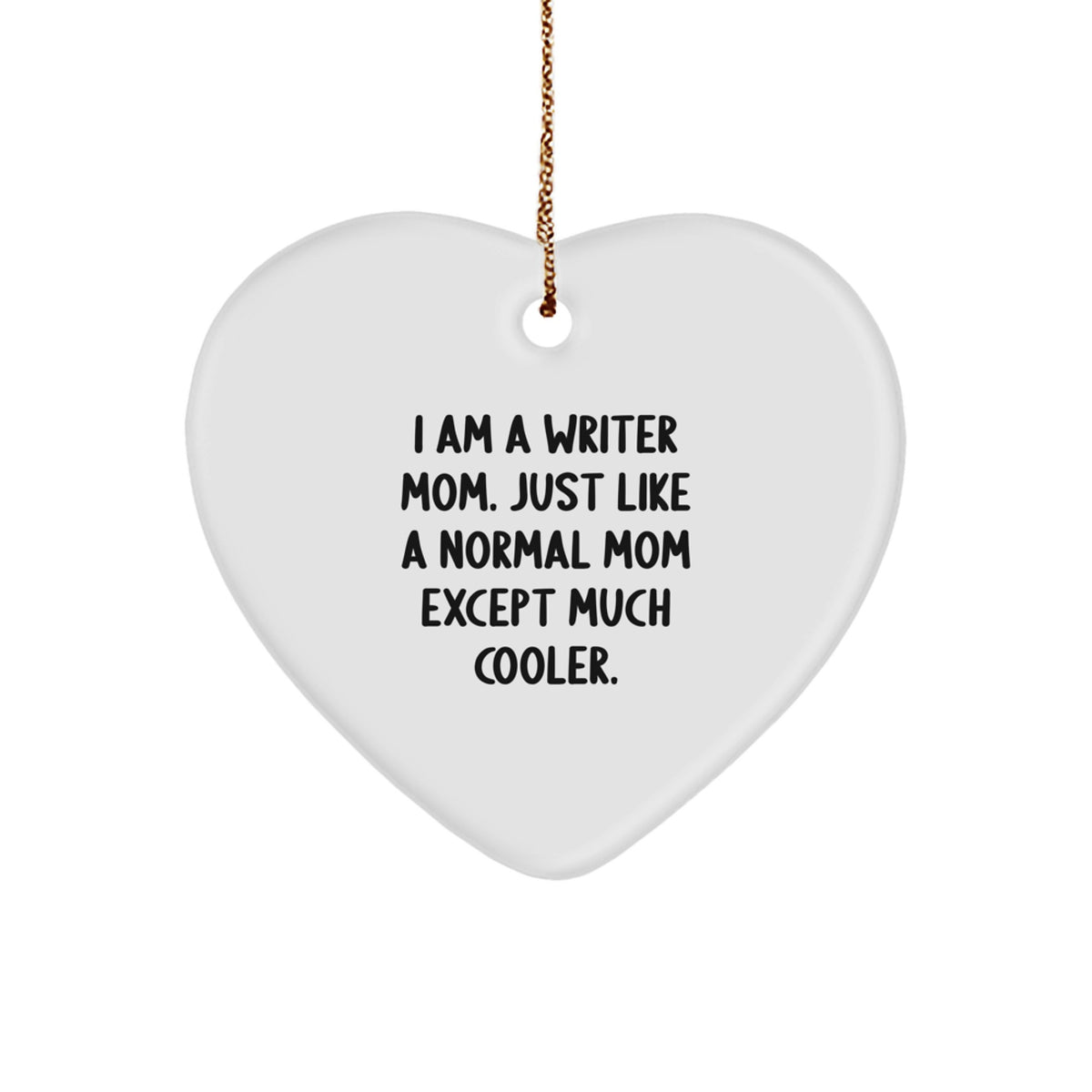 Writer Mom Christmas Ornament Bright Idea Gift for Coworkers - Image 1