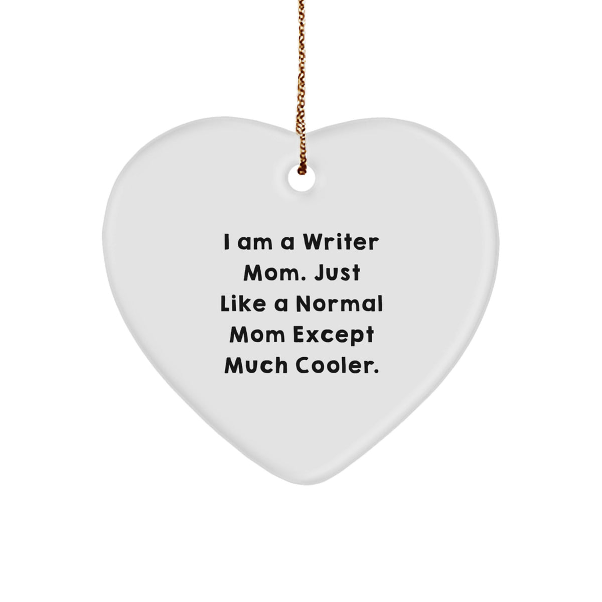 Joyful Writer Mom Christmas Ornament Favorite for Happy Kids Gift - Image 1