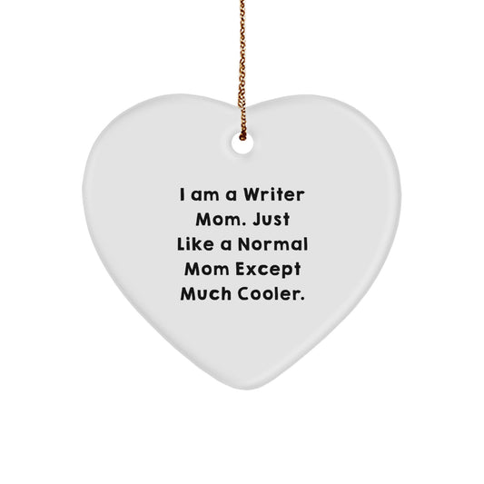 Joyful Writer Mom Christmas Ornament Favorite for Happy Kids Gift - Image 1